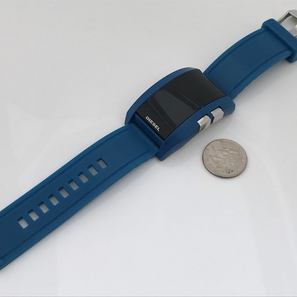 Diesel Men Watch Sport Digital Wrist Watch Blue Ru - Picture 7 of 8